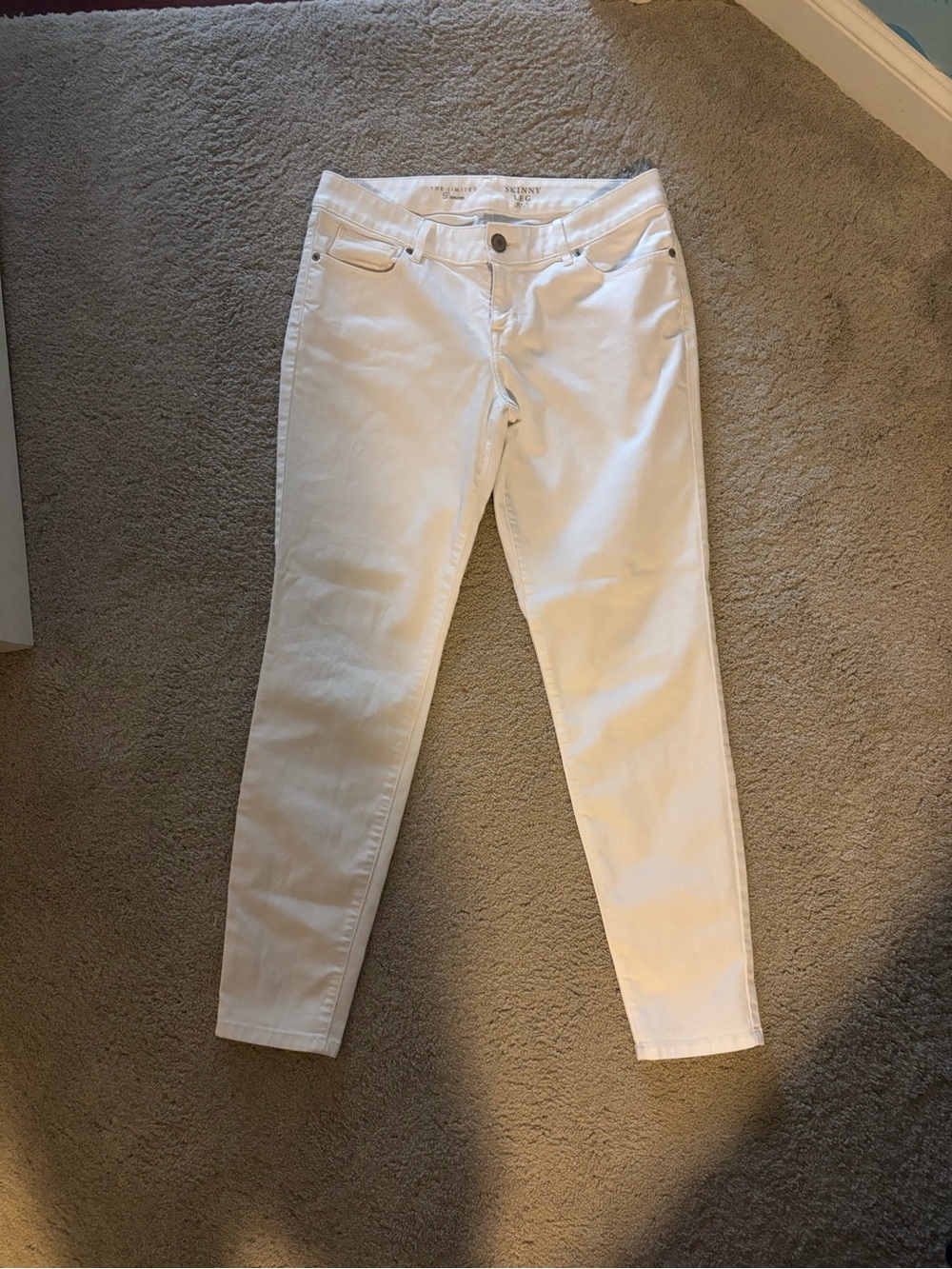 The Limited White Skinny Jeans - Slim Stretch Fit